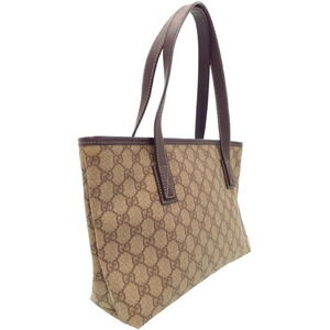 Gucci Canvas GG Supreme Tote Brown